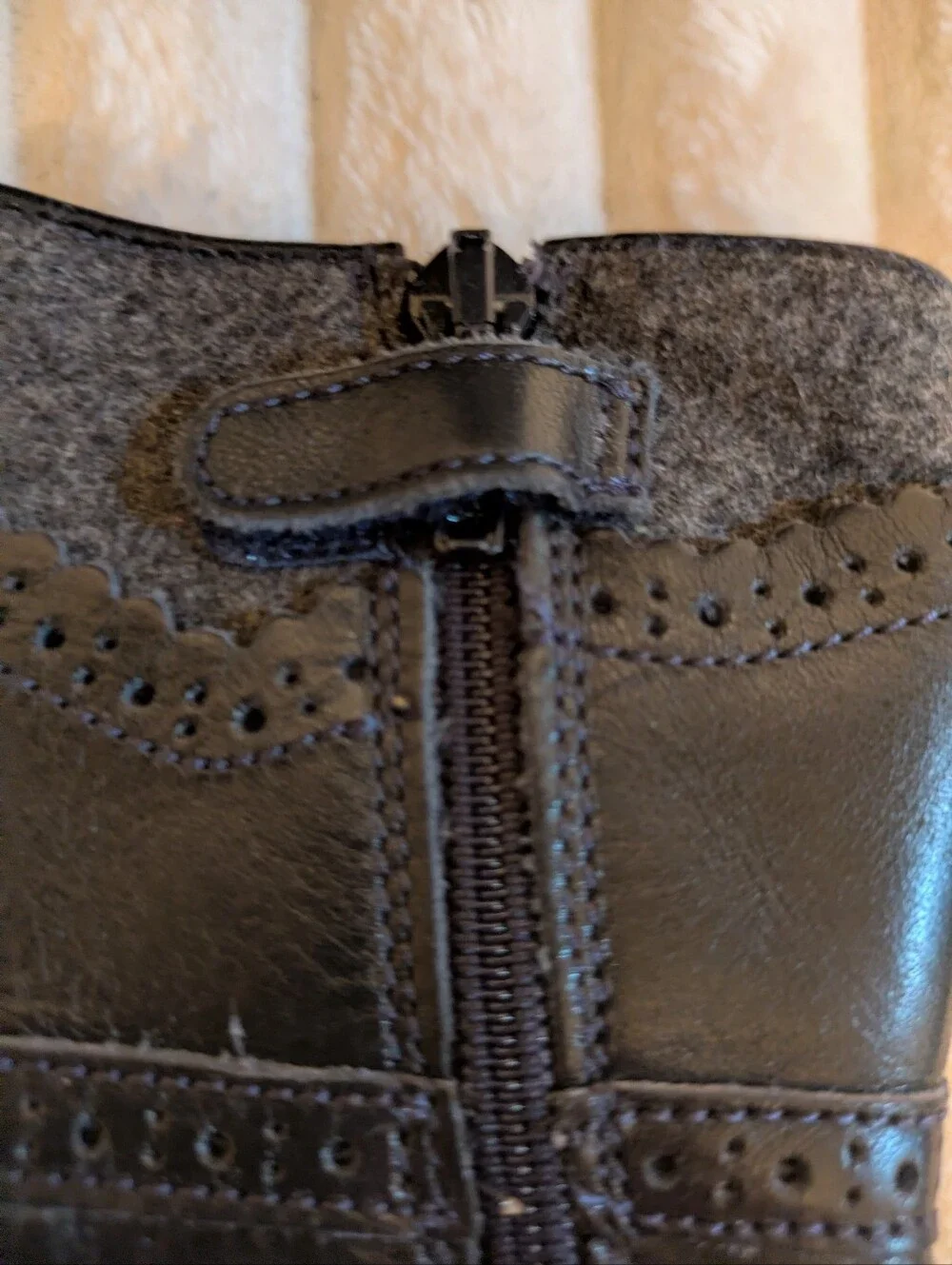 Jacadi Girls Leather Boots 22
